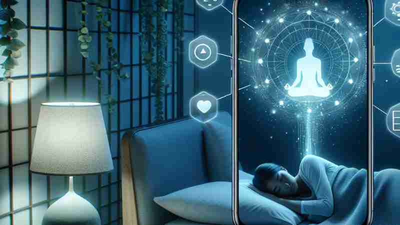 Debunking Myths: Smartphone Use and Sleep, Concept art for illustrative purpose, tags: die und - Monok